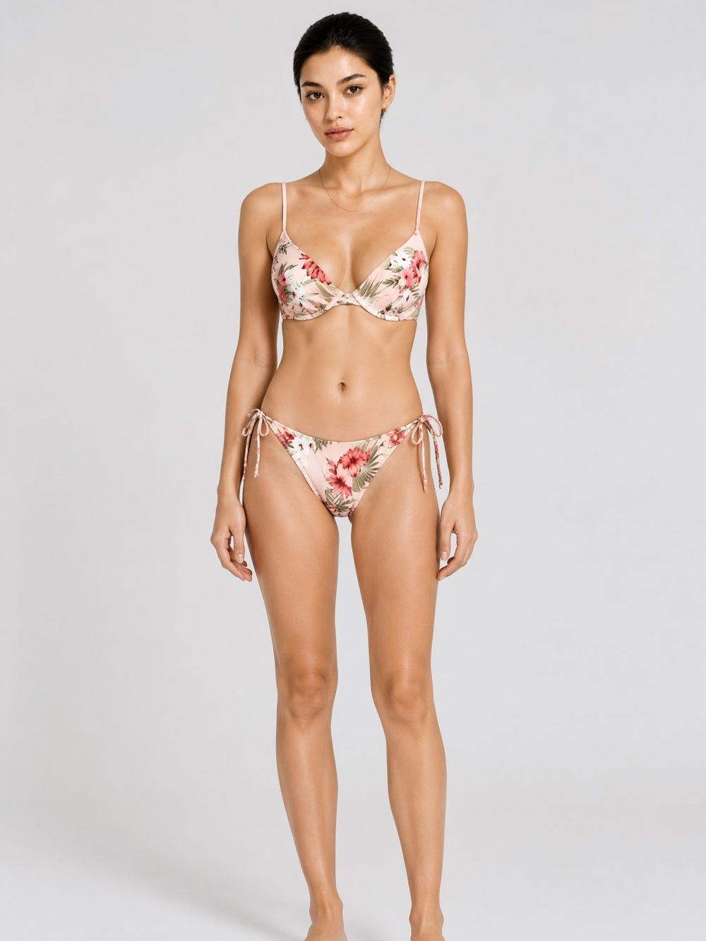 Body Glove Pink Floral Bikini Set